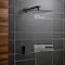 Kibi Cube Pressure Balanced Single Function Shower System with Rough In Valve - Matte Black KSF411MB - alternate 3